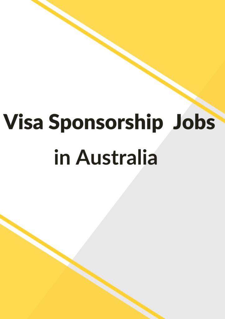 Visa Sponsorship Jobs